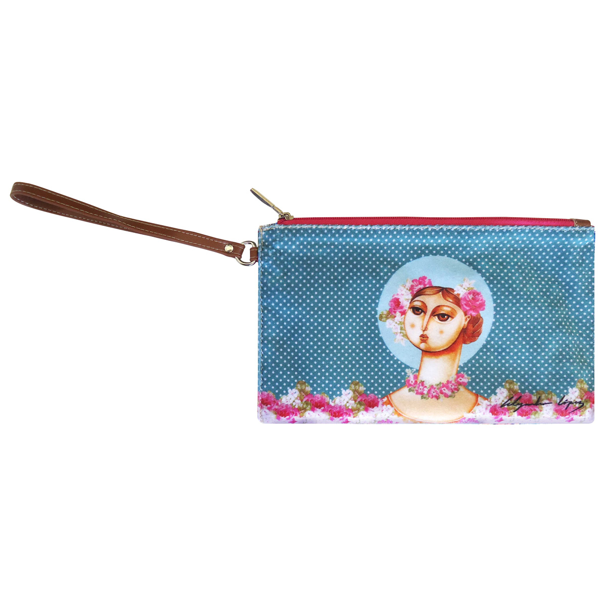 Cartera plana Terciopelo 03